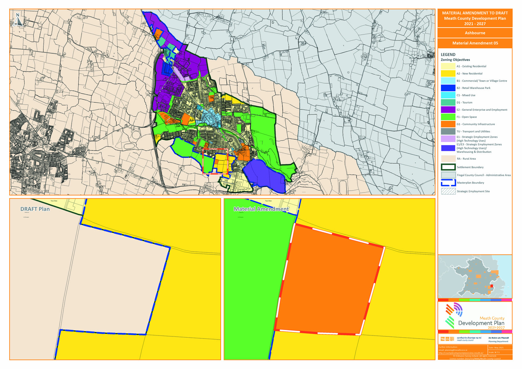 Proposed Amendment no 5 map