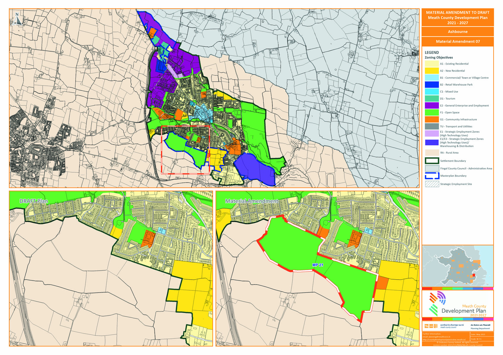 Proposed amendment number 7 map