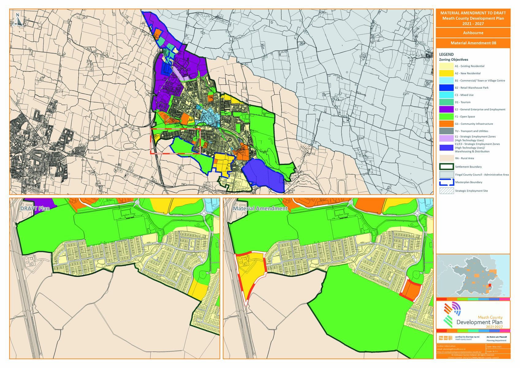 Proposed amendment number 8 map