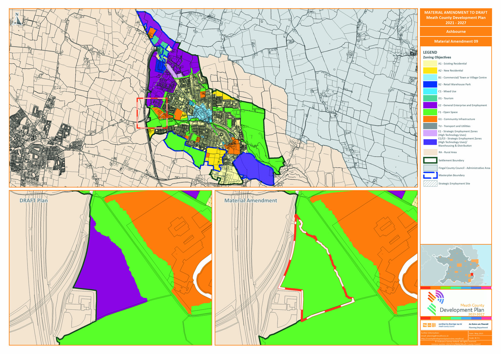 Proposed amendment number 9 map