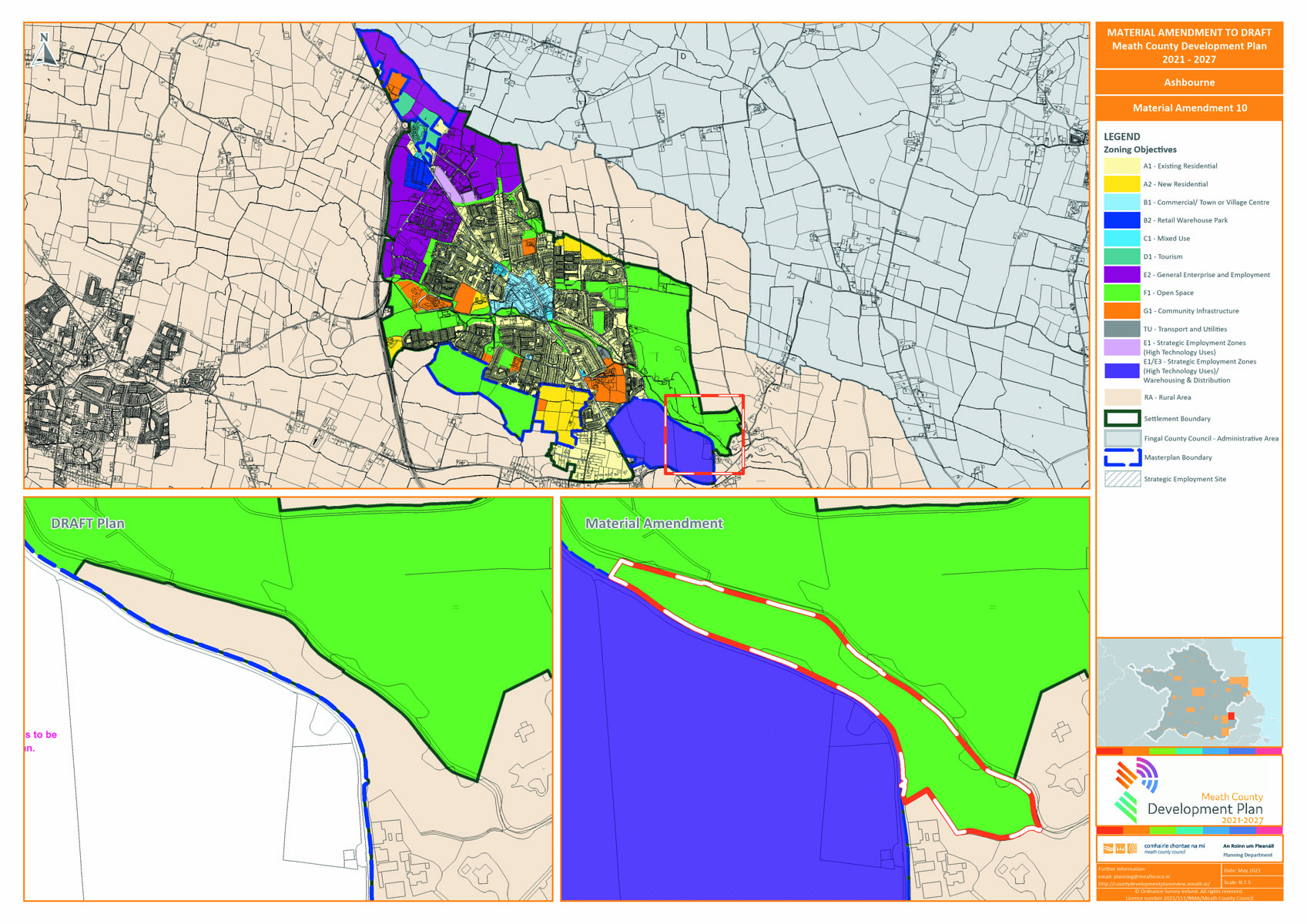 Proposed amendment number 10 map
