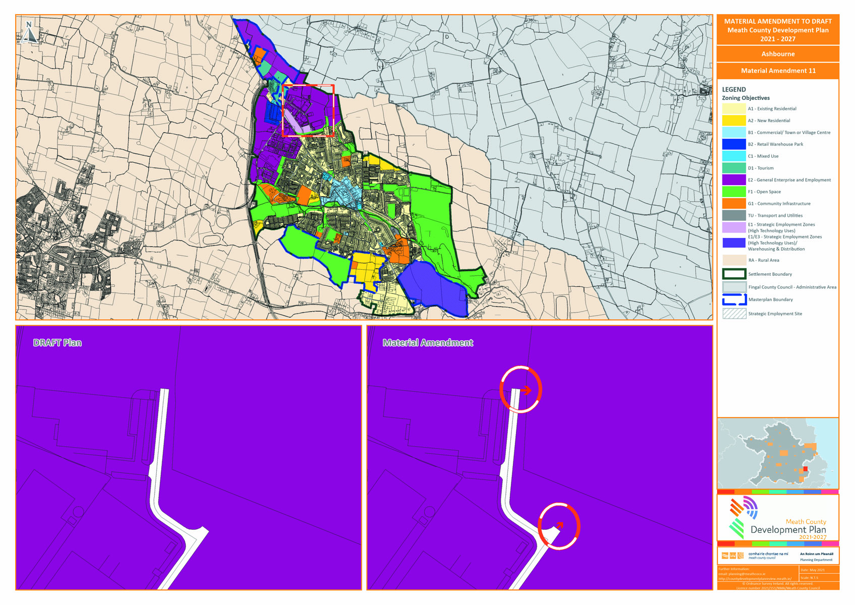 Proposed amendment number 11 map