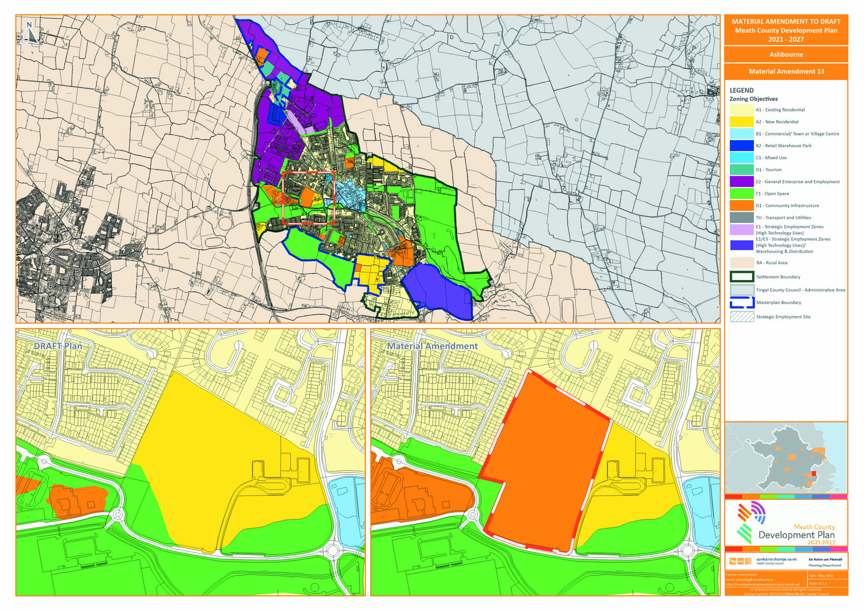 Proposed amendment number 13 map