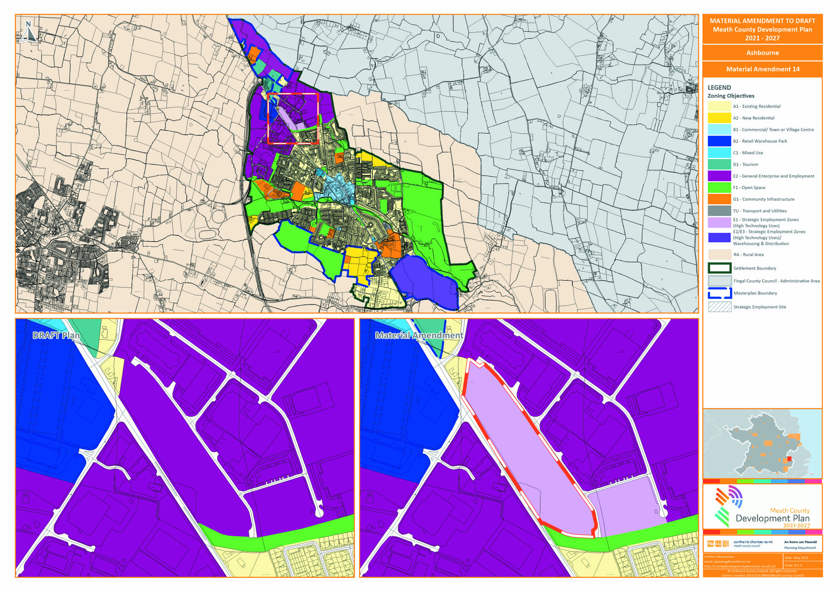 Proposed amendment number 14 map