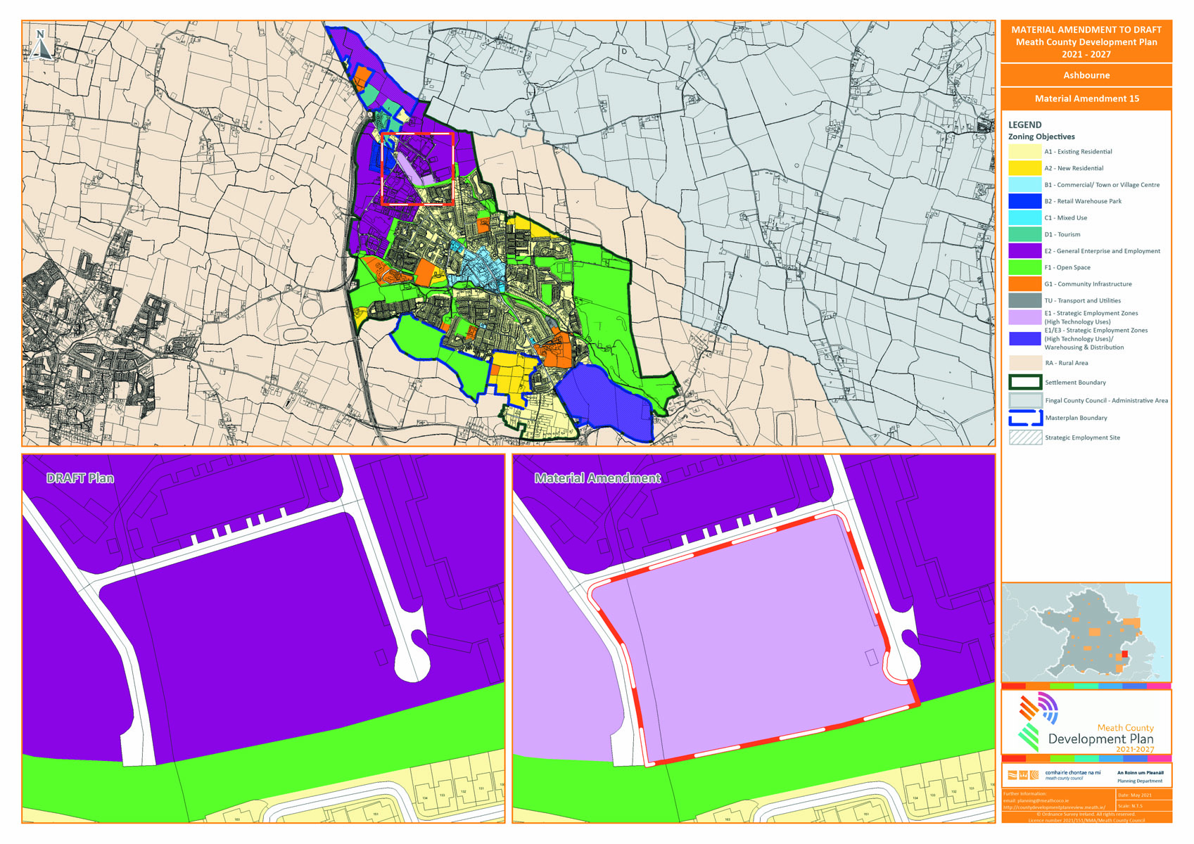 Proposed amendment number 13 map