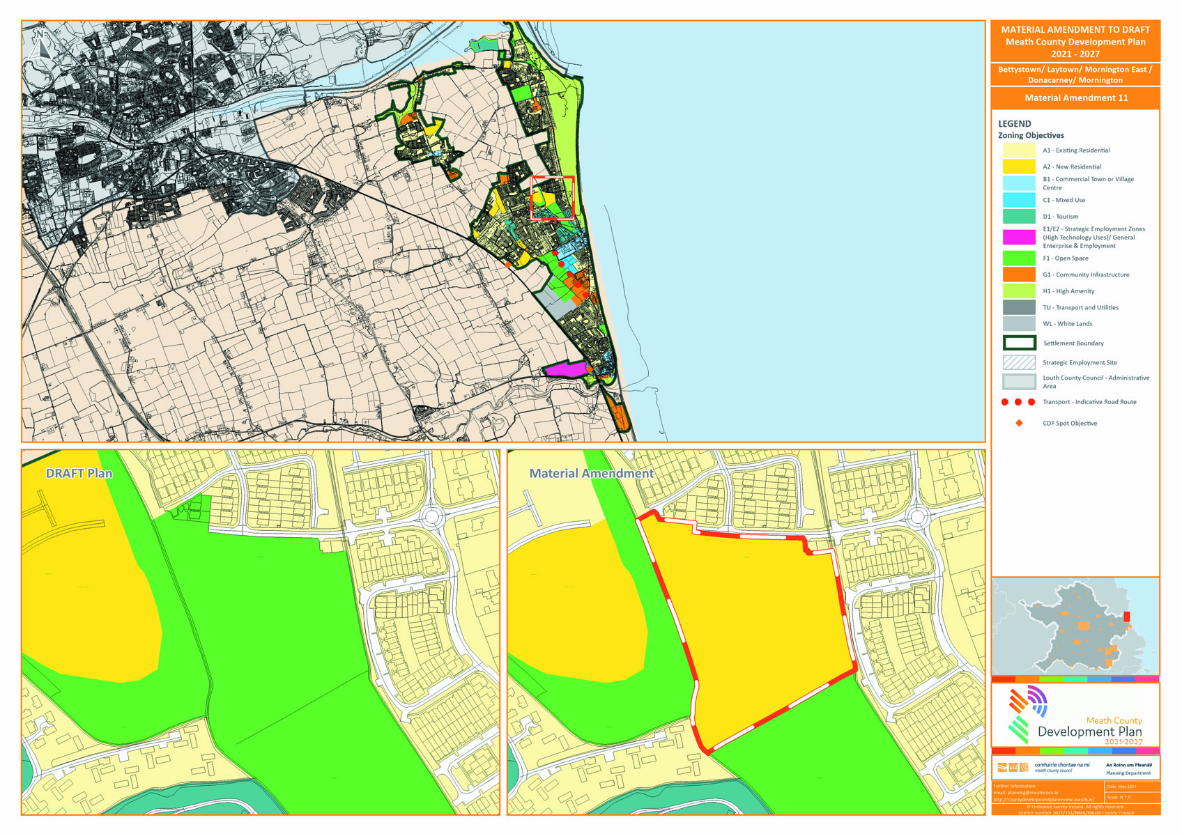 BLMD proposed amendment number 11 map