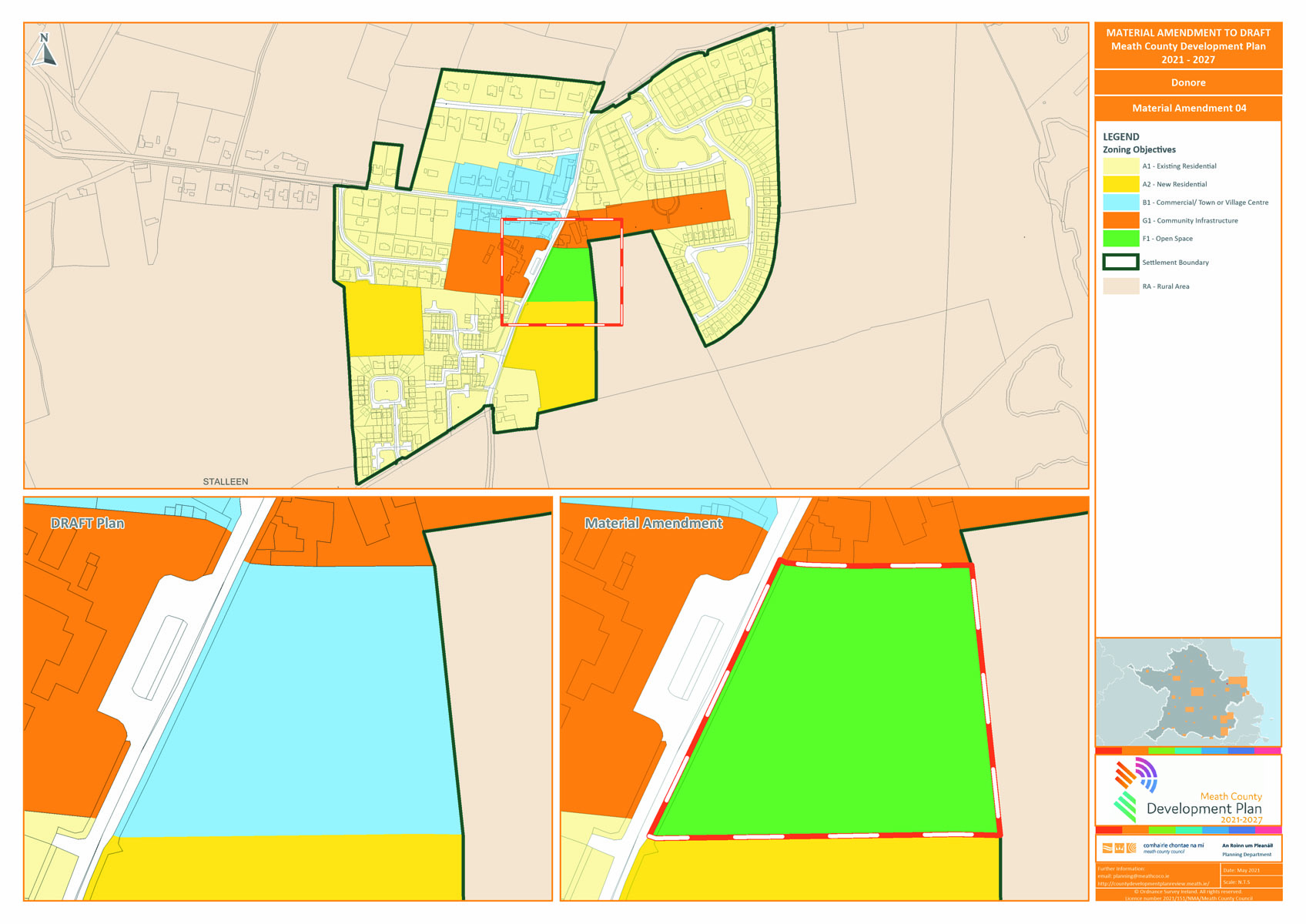Donore proposed amendment number 4 map