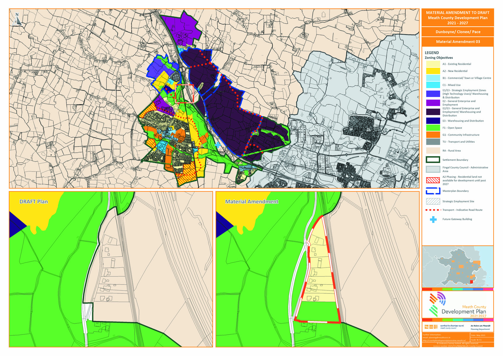 DCP Proposed amendment number 3 map