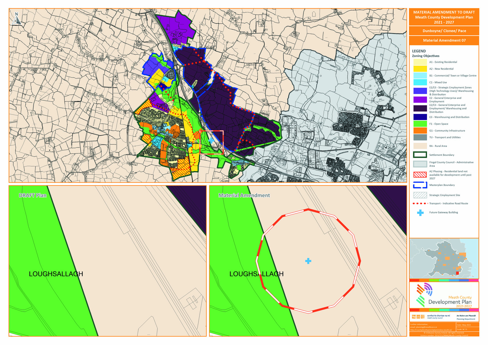 DCP proposed amendment number 7 map