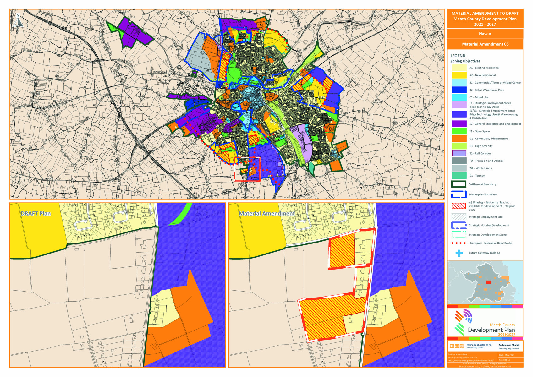 Navan Proposed amendment number 5 map