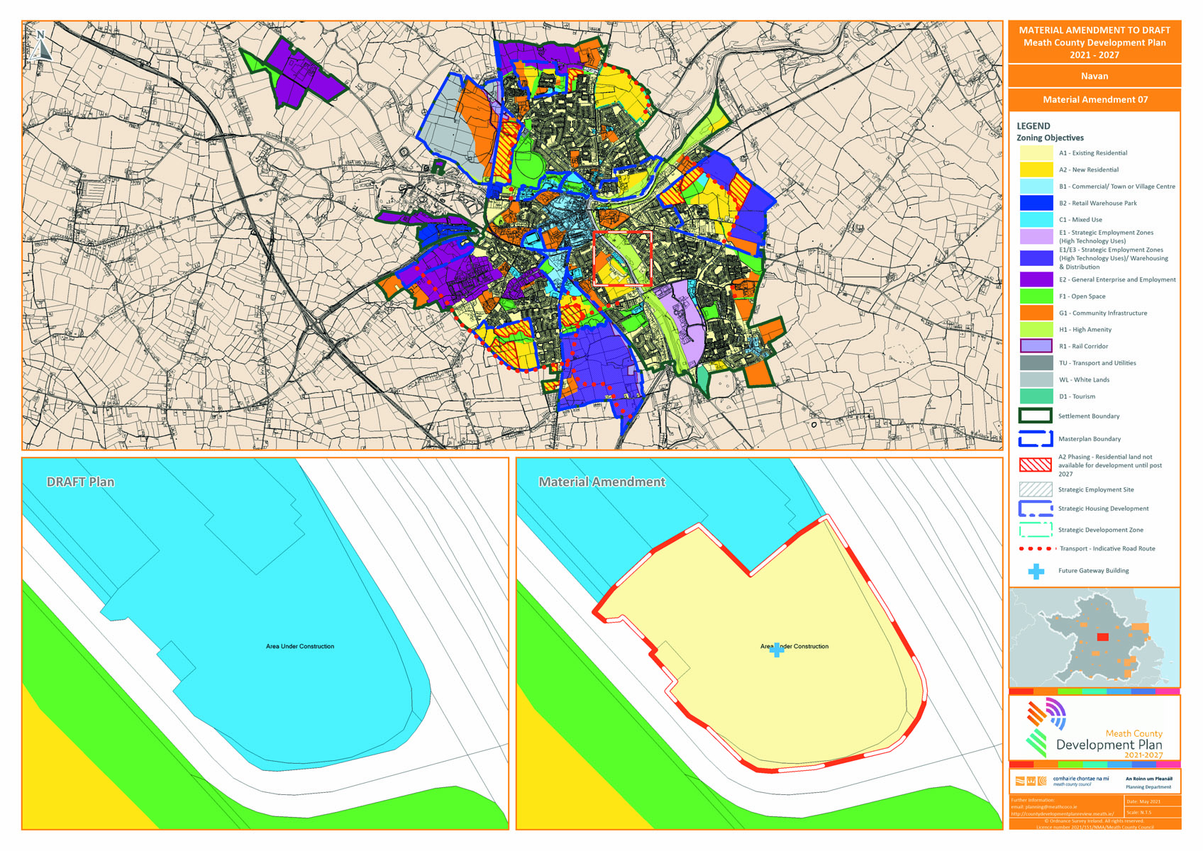Navan proposed amendment number 7 map