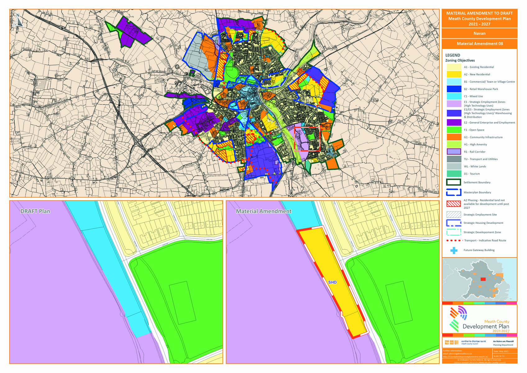 Navan proposed amendment number 8 map