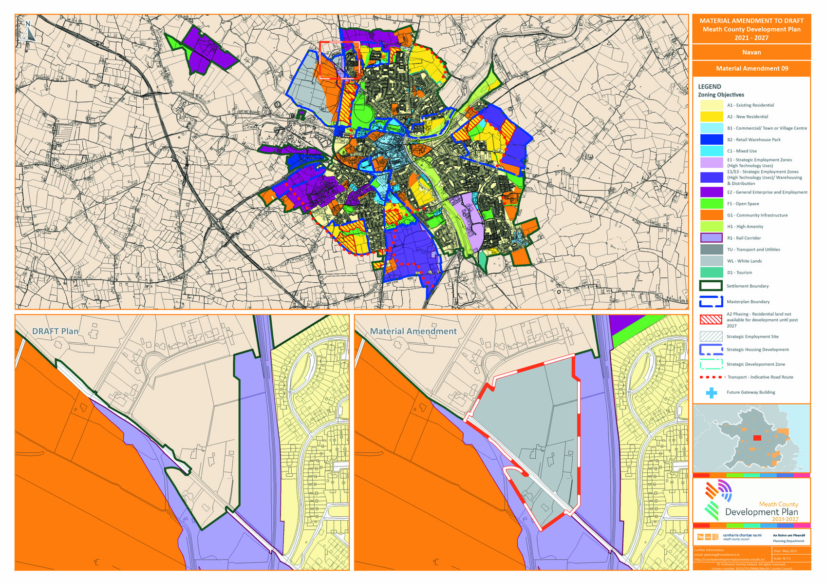 Navan proposed amendment number 9 map
