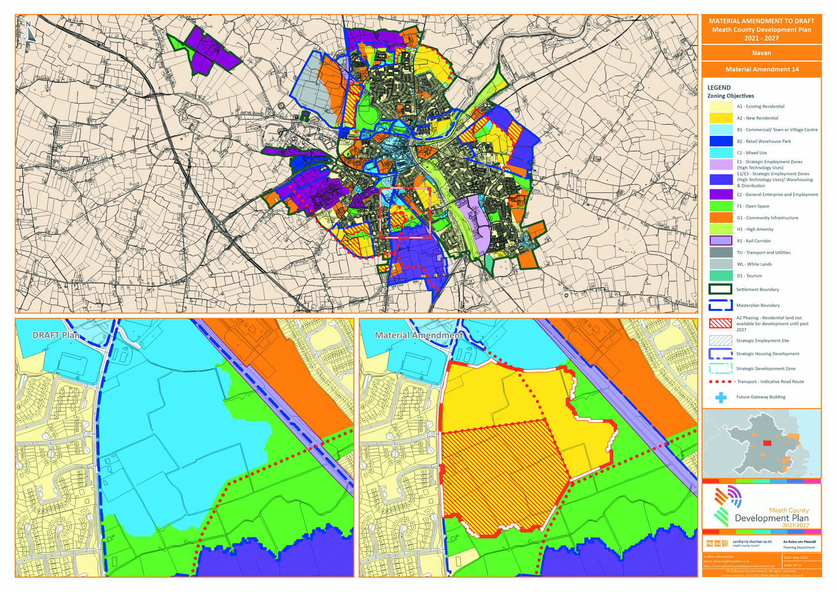 Navan proposed amendment number 14 map